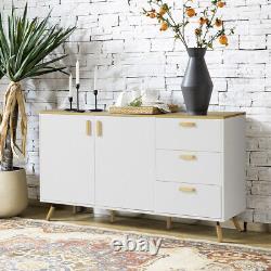 140cm Wide Large Sideboard Kitchen Cabinet Buffet Storage Cabinet Cupboard Doors