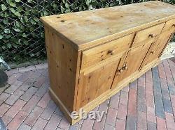 #1649 Large Pine Sideboard 3-door 3-drawer