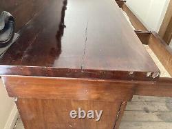 1900's Large Mahogany 4 Door Sideboard with Back
