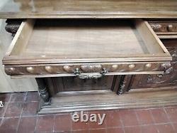 19th Century Large Dutch/Flemish Cabinet Walnut Antique Home Furniture