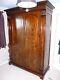 Antique Victorian Large Mahogany Double Door Wardrobe Good Condition