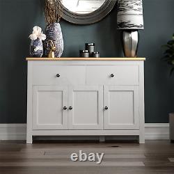 Arlington Sideboard 2 Drawer 3 Door Large Cupboard Cabinet MDF Furniture White