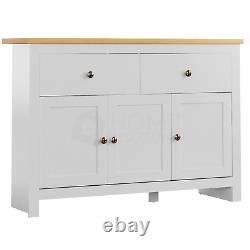 Arlington Sideboard 2 Drawer 3 Door Large Cupboard Cabinet MDF Furniture White