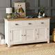 Cheshire Cream Painted Large 3 Drawer 3 Door Sideboard Cupboard Ww37