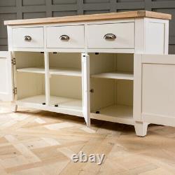 Cheshire Cream Painted Large 3 Drawer 3 Door Sideboard Cupboard WW37