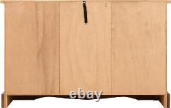 Corona 2 Door 5 Drawer Sideboard Shelf Cupboard Cabinet Storage Unit Distressed