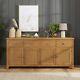 Cotswold Rustic Smoked Oak Extra Large Sideboard Slight Seconds-rc67-f957