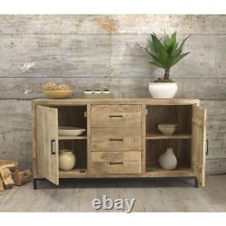 Cove Reclaimed Wood Furniture Large Storage Sideboard With Doors and Drawers