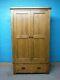 Dovetailed Large Chunky Solid Oak Wood Heavy 2door 1drawer Wardrobe See Shop