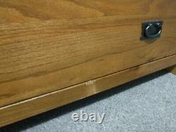 DOVETAILED LARGE CHUNKY SOLID OAK WOOD HEAVY 2DOOR 1DRAWER WARDROBE see shop