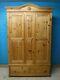 Dovetailed Wide Large Solid Wood 2door 2drawer Wardrobe H220 W140cm- See Shop