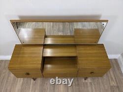 DRESSING TABLE 2 Shelves 1 Cupboard 1 Drawer Large Mirror Cabinet Mid Century