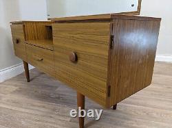 DRESSING TABLE 2 Shelves 1 Cupboard 1 Drawer Large Mirror Cabinet Mid Century