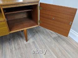 DRESSING TABLE 2 Shelves 1 Cupboard 1 Drawer Large Mirror Cabinet Mid Century