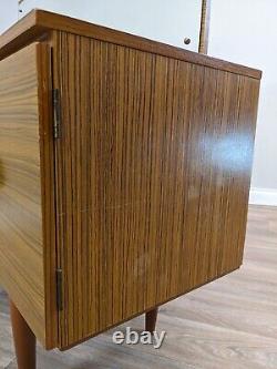 DRESSING TABLE 2 Shelves 1 Cupboard 1 Drawer Large Mirror Cabinet Mid Century