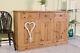 Delivery Options Large Secondhand Pine Sideboard Waxed Solid Thick Pine Waxed