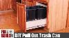 Diy Pull Out Trash Can In A Kitchen Cabinet How To