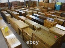 Dovetailed Large Chunky Wide Solid Wood 2mirrored Doors 2drawer Wardrobe W148