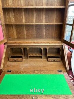 Dresser Display Cabinet Cupboard Sideboard Large Wooden Brown Upcycle Project