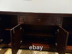 Extra Large Sideboard / Solid Wood 1 Drawer 4 Door Side Storage Cabinet