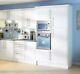 Fp&p Chamfer Bevelled Saponetta Edge Matt White Kitchen Cabinet Cupboard Doors