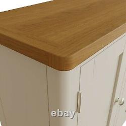 Grey Large Sideboard / Dovedale Painted Oak Wood Cupboard / Cabinet Doors Drawer