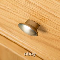Hampshire Oak Large Sideboard Cabinet Light Solid Wood 3 Doors Drawers Cupboard