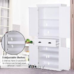 Kitchen Dresser Cabinet Tall Pantry Furniture Large Storage Unit Cupboard Larder