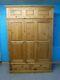 Large Dovetailed Chunky Solid Wood 2door 2drawer Wardrobe +topbox See Shop