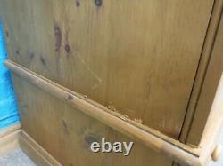 LARGE DOVETAILED CHUNKY SOLID WOOD 2DOOR 2DRAWER WARDROBE +TOPBOX see shop