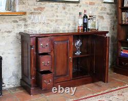 La Roque Solid Mahogany 2 Door 6 Drawer Large Sideboard Cabinet with Storage