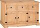 Large 3-door 3-drawer Corona Sideboard Crafted From Waxed Mexican Pine