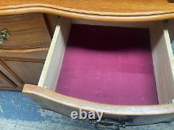 Large Brown Wooden Display Cabinet Dresser with Drawers & Cupboards Kitchen Unit