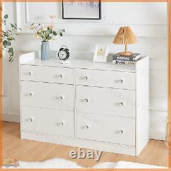 Large Chest of Drawers Bedside Table Cabinet 6 Drawer Bedroom Storage Furniture