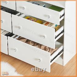 Large Chest of Drawers Bedside Table Cabinet 6 Drawer Bedroom Storage Furniture