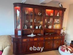 Large Grange Mahogany Style Bookcase Display Cabinet. FREE DELIVERY