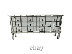 Large Mirrored Sideboard Long Chest 6 Drawers Storage Venetian Glass Home Décor