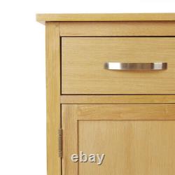 Large Oak Sideboard Solid Wood 3 Door 3 Drawer Cabinet Wooden Storage Cupboards