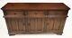 Large Old Charm Oak Sideboard Tudor Brown 3 Door 3 Drawer Free Uk Delivery