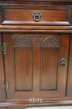 Large Old Charm Oak Sideboard Tudor Brown 3 Door 3 Drawer FREE UK Delivery