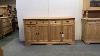 Large Reclaimed Pine 4 Door U0026 Drawer Kitchen Sideboard Pinefinders Old Pine Furniture Warehouse