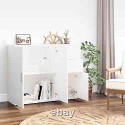 Large Rectangular Wooden Home Sideboard Storage Cabinet Unit 3 Doors 2 Drawers