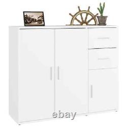 Large Rectangular Wooden Home Sideboard Storage Cabinet Unit 3 Doors 2 Drawers