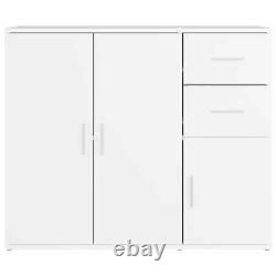 Large Rectangular Wooden Home Sideboard Storage Cabinet Unit 3 Doors 2 Drawers