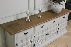 Large Solid Oak Younger Toledo Sideboard Kitchen Dresser Console Showhome