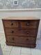 Large Victorian Two Over Two Mahogany Chest Of Drawers