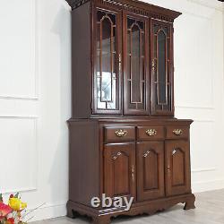 Large Vintage Display Cabinet With Drawers & Covered Storage F320