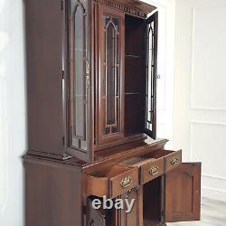 Large Vintage Display Cabinet With Drawers & Covered Storage F320