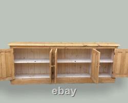 Large Vintage Pine Sideboard School Hall Toy Cupboard Storage Kitchen Cabinet