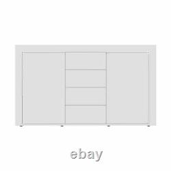 Large White Sideboard Cupboard Storage Unit Side Cabinet Modern Buffet Dresser